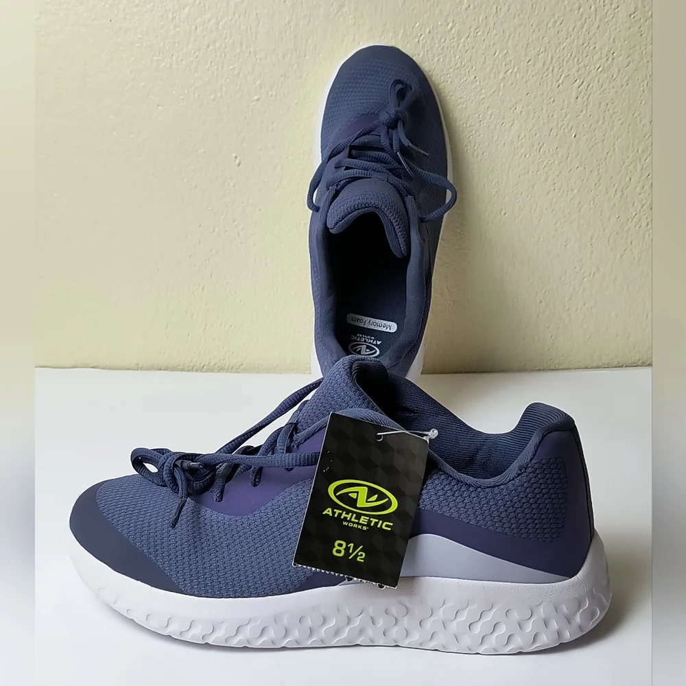 Women's Athletic Shoes Purple Size 8.5 Memory Foam Light Weight - Picture 4 of 9